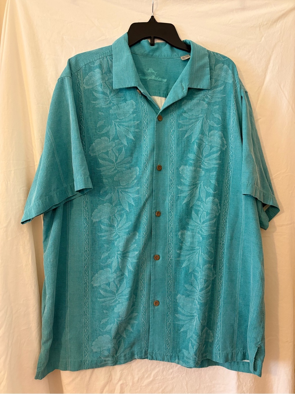 Tommy Bahama Silk Short-Sleeve Button-Up Shirt XXL